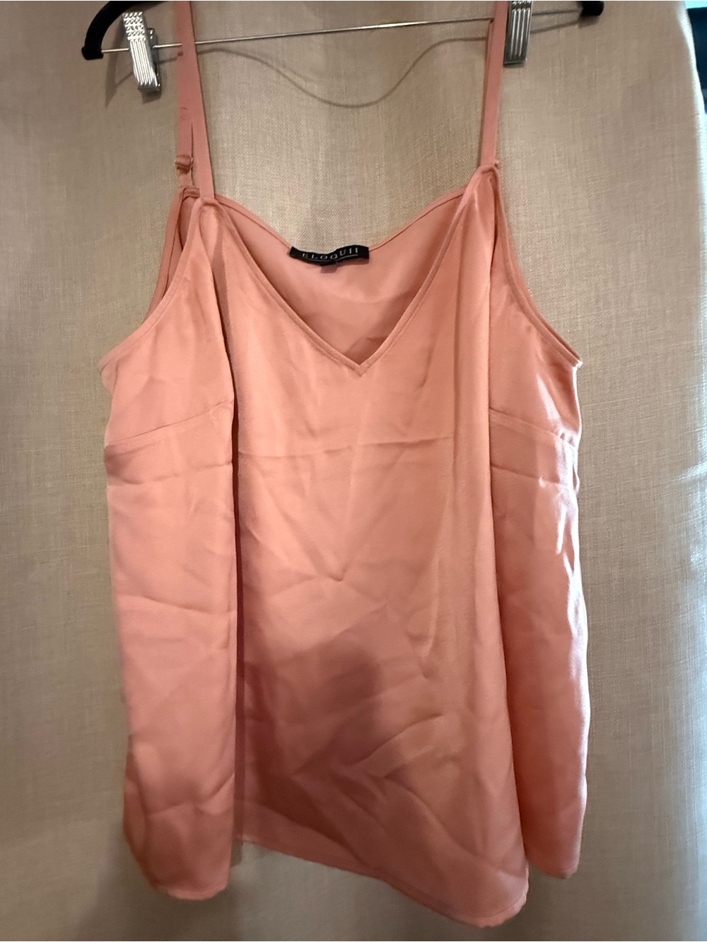 Eloquii Dusty Rose V-Neck Satin Cami